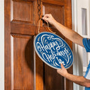 Los Angeles Dodgers Holiday Round Door Décor with Hanging Rope, 18x18