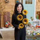 What She Shed Indoor Wall Decor, Glass & Metal, Sunflower Wall Art