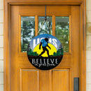 Detroit Lions Bigfoot Round Door Décor with Hanging Rope, 18x18