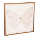 VivaStyle Indoor Wall Decor, Natural Butterfly Canvas, 16"Lx16"H, Asst of 2