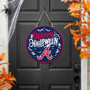 Atlanta Braves Halloween Round Door Décor with Hanging Rope, 18x18