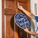 Tampa Bay Lightning Holiday Round Door Décor with Hanging Rope, 18x18