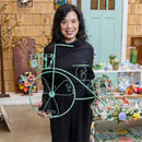 What She Shed Indoor Wall Decor, Metal, Bicycle with Baskets