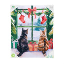 Twas the Night Wall Decor, LED Canvas, Cats at the Window