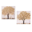 Petal and Plow Wall Decor, Tree with Misty Background, Canvas, 16"L x 16"H, Assort of 2