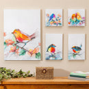What She Shed Colorful Birds on Flowering Tree Wall Decor, 5-in1