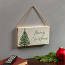 Shades of Emerald Hanging Sign, "Merry Christmas", 11"x6”