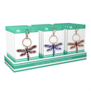 Metal Dragonflies Key Chain, Asst of 3, CDU