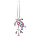 Blue Coastal Sea Adventures Keychains Zinc Car Charm, Turtles, CDU