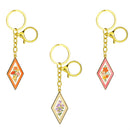 Cottage Garden Keychain, Floral, Asst of 3, Display