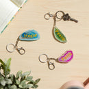 Simple Blessings Keychain, Agate Keychain, Asst of 3, Display