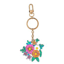 Cottage Garden Keychain, Floral Books, Asst of 2, Display