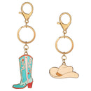 Hillside Pasture Keychain, Western, Asst of 2, Display