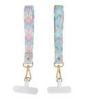 Geometric Tapestry Scalloped Harmony Keychain, Phone Wristlet, Asst of 2, CDU