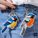 What She Shed Keychain, Beaded Bird, Asst of 2