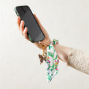 Cottage Garden Keychain, Fabric Bag Charm, Asst of 4, Display