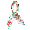 Cottage Garden Keychain, Fabric Bag Charm, Asst of 4, Display
