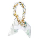 Cottage Garden Keychain, Fabric Bag Charm, Asst of 4, Display