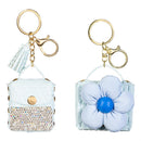 Cottage Garden Travel Accessories, Earbud Holder Keychain, Asst of 2, Display