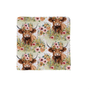 Hillside Pasture Farm Highland Cow Kitchen Gift Set Quick Dry, 1pc Towel and 2pc Dish Cloth