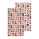 Hillside Pasture Western Cowboy Boots Kitchen Gift Set Quick Dry, 1pc Towel and 2pc Dish Cloth