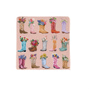 Hillside Pasture Western Cowboy Boots Kitchen Gift Set Quick Dry, 1pc Towel and 2pc Dish Cloth