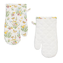 Bunny Blooms Kitchen Gift Set Oven Mitt and Pot Holder, Set of 2