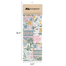 Geometric Tapestry Scalloped Harmony Kitchen Gift Set Quick Dry, 1pc Towel and 2pc Dish Cloth
