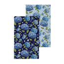 VivaStyle Hydrangea Haven Kitchen Gift Set Quick Dry, 1pc Towel and 2pc Dish Cloth