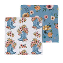 Hillside Pasture Cowboy Boots Kitchen Gift Set Quick Dry, 1pc Towel and 2pc Dish Cloth
