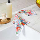 Cottage Garden Quick Dry Dish Cloth, Set of 3, 10"x10"
