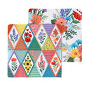 Cottage Garden Quick Dry Dish Cloth, Set of 3, 10"x10"