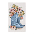 Hillside Pasture Kitchen Towel Quick Dry Waffle Weave Double-Sided, Cowboy Boots, 30"L x 18"W
