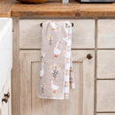 Hillside Pasture Kitchen Towel Quick Dry Waffle Weave Double-Sided, Floral Goose, 30"L x 18"W
