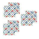 Red, White, & Bloom Quick Dry Dish Cloth, Set of 3, 10"x10"