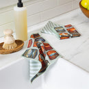 High Country Kitchen Towel Quick Dry Dish Cloth, Adventure, 10"x10", Set of 3