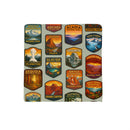 High Country Kitchen Towel Quick Dry Dish Cloth, Adventure, 10"x10", Set of 3