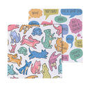 Pet Central Dog Thoughts Kitchen Towel Quick Dry Dish Cloth, 10"x10", Set of 3