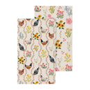 Hillside Pasture Kitchen Towel Quick Dry Waffle Weave Double-Sided, Floral, 30"L x 18"W
