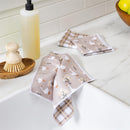 Hillside Pasture Kitchen Towel Quick Dry Dish Cloth, 10"x10", Set of 3