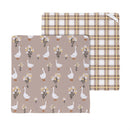Hillside Pasture Kitchen Towel Quick Dry Dish Cloth, 10"x10", Set of 3