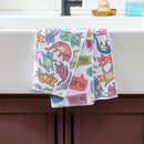 Pet Central Cat Thoughts Kitchen Towel Quick Dry, 30"x18"