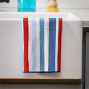 Red, White, & Bloom Kitchen Towel Quick Dry Waffle Weave Double-Sided, Blooming Americana, 30"L x 18