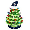 Winnipeg Jets 8" LED Ceramic Christmas Tree