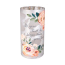 Simple Blessings LED Table Decor Glass Laser cut, Let your faith, 8"H
