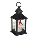 Memorial LED Table Decor Lantern with Flickering Flame, Cardinal, Asst of 2, 8.75"H