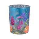 Cottage Garden LED Glass Table Decor Glass Floral Butterfly, 5"H