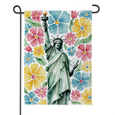 Floral Liberty Lustre Garden Flag