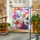 Pet Central Happy Birthday Dogs Lustre Flag Garden