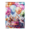 Pet Central Happy Birthday Dogs Lustre Flag Garden